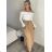 Kurzes Sommerkleid Kurzarm Damen übergroß (40/42/44 Einheitsgröße) ITALIAN FASHION IMD25022