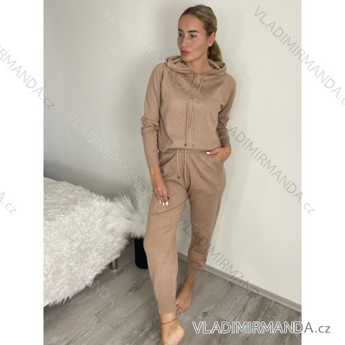Langes Chiffon-Kurzarmkleid für Damen (S/M ONE SIZE) ITALIAN FASHION IMWGS231048 S / M braun