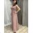 Langes trägerloses Pailletten-Partykleid für Damen (Einheitsgröße S/M) ITALIAN FASHION IMPSH233348