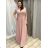 Langes trägerloses Pailletten-Partykleid für Damen (Einheitsgröße S/M) ITALIAN FASHION IMPSH233348