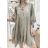 Kurzärmliges Sommer-Freizeitkleid für Damen (S/M/L EINHEITSGRÖSSE) ITALIAN FASHION IMWGB25022