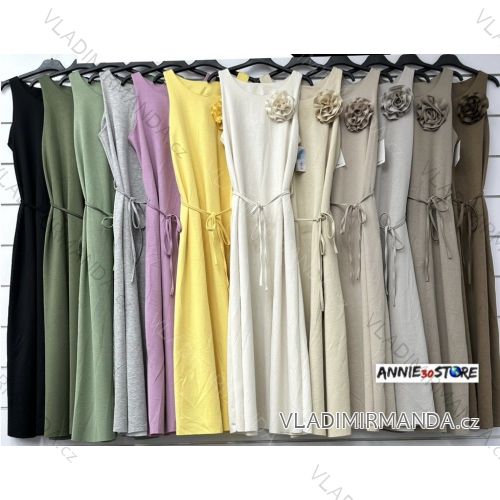 Kurzärmliges Sommer-Freizeitkleid für Damen (S/M/L EINHEITSGRÖSSE) ITALIAN FASHION IMWGB25022