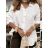 Langes Chiffon-Kurzarmkleid für Damen (S/M ONE SIZE) ITALIAN FASHION IMWGS231048