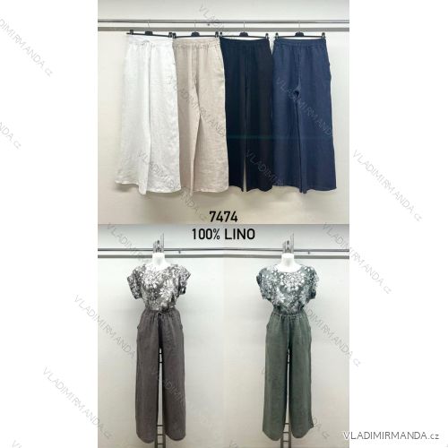 Lange Stretchhose für Damen (Einheitsgröße S/M) ITALIAN FASHION IMM23M17056