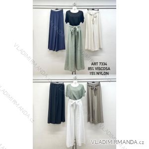 Lange Stretchhose für Damen (Einheitsgröße S/M) ITALIAN FASHION IMM23M17056