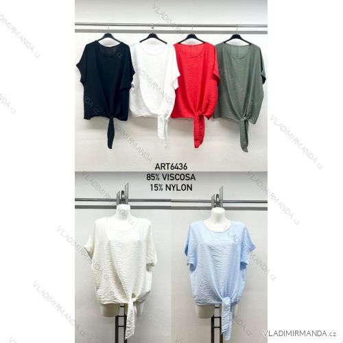 Damen Kurzarm T-Shirt, Übergröße (42/44/46 ONE SIZE) IMPSM256436