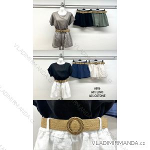 Lange Stretchhose für Damen (Einheitsgröße S/M) ITALIAN FASHION IMM23M17056