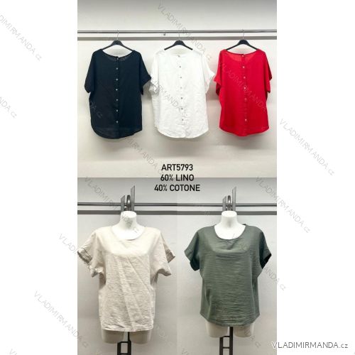Damen Kurzarm T-Shirt, Übergröße (42/44/46 ONE SIZE) IMPSM255793