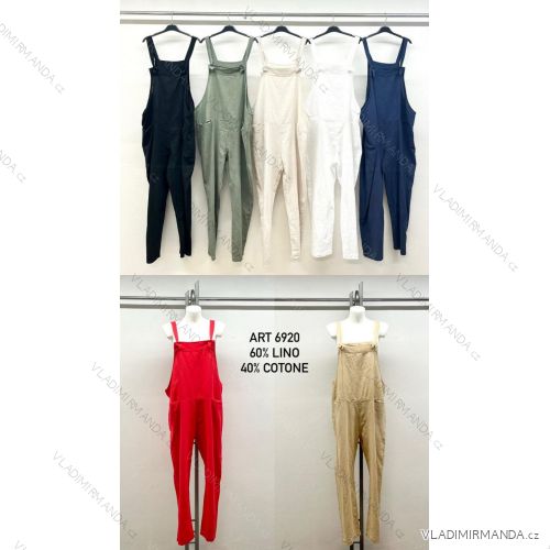 Langer Damen Sommer Jumpsuit mit Trägern, Oversized (42/44/46 ONE SIZE) IMPSM256920