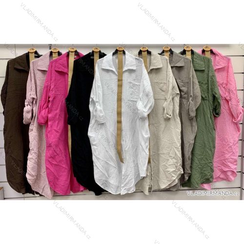 Langes spanisches Sommerkleid, Langarm, Damen, Übergröße (42/44/46 Einheitsgröße) ITALIENISCHE MODE IMWCP25166