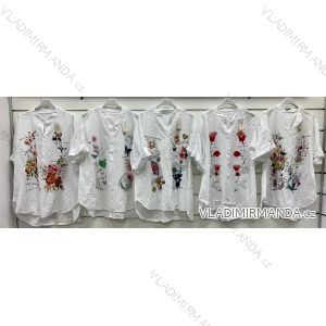 Langärmlige Tunika für Damen (S/M/L EINHEITSGRÖSSE) ITALIAN FASHION IMWCP25NEAPOL