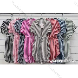 Langärmlige Baumwolltunika für Damen (S/M/L EINHEITSGRÖSSE) ITALIAN FASHION IMWCP25041