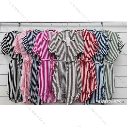 Langärmlige Baumwolltunika für Damen (S/M/L EINHEITSGRÖSSE) ITALIAN FASHION IMWCP25041