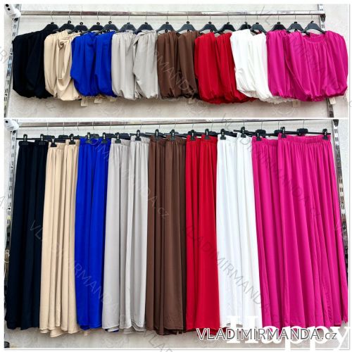 Set aus ärmelloser Tunika und langer Hose für Damen (S/M/L ONE SIZE) ITALIAN FASHION IMWHP25755