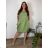 Übergroßes Sommerkleid mit kurzen Ärmeln für Damen (44/46/48 EINHEITSGRÖSSE) ITALIAN FASHION IM425064