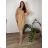 Übergroßes Sommerkleid mit kurzen Ärmeln für Damen (44/46/48 EINHEITSGRÖSSE) ITALIAN FASHION IM425064