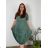 Kleid Oversize Kurzarm Damen (4XL/5XL ONE SIZE) ITALSKÁ MÓDA IM422026 -   žlutá -   2XL/3XL