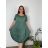 Kleid Oversize Kurzarm Damen (4XL/5XL ONE SIZE) ITALSKÁ MÓDA IM422026 -   žlutá -   2XL/3XL
