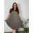 Kleid Oversize Kurzarm Damen (4XL/5XL ONE SIZE) ITALSKÁ MÓDA IM422026 -   žlutá -   2XL/3XL