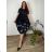 Lässiges Sommerkleid mit kurzen Ärmeln für Damen (42/44/46 Einheitsgröße) ITALIAN FASHION IMSM25184