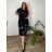 Lässiges Sommerkleid mit kurzen Ärmeln für Damen (42/44/46 Einheitsgröße) ITALIAN FASHION IMSM25184