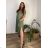 Kurzes Sommerkleid mit langen Ärmeln für Damen, übergroß (54/56/58 Einheitsgröße) ITALIAN FASHION IM425070