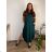Kurzes Sommerkleid mit langen Ärmeln für Damen, übergroß (54/56/58 Einheitsgröße) ITALIAN FASHION IM425070 52/54 blau