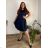 Sommerkleid oval Kurzarm Damen Übergröße (50/52/54 Einheitsgröße) ITALIAN FASHION IM425011