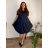 Sommerkleid oval Kurzarm Damen Übergröße (50/52/54 Einheitsgröße) ITALIAN FASHION IM425011