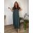Kurzes Sommerkleid mit langen Ärmeln für Damen, übergroß (54/56/58 Einheitsgröße) ITALIAN FASHION IM425070