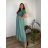 Kurzes Sommerkleid mit langen Ärmeln für Damen, übergroß (54/56/58 Einheitsgröße) ITALIAN FASHION IM425070