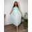 Kurzes Sommerkleid mit langen Ärmeln für Damen, übergroß (54/56/58 Einheitsgröße) ITALIAN FASHION IM425070