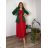Kurzes Sommerkleid mit langen Ärmeln für Damen, übergroß (54/56/58 Einheitsgröße) ITALIAN FASHION IM425070
