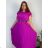 Elegante Hose mit Gürtel für Damen (S/M/L ONE SIZE) ITALIAN FASHION IM425057  růžová fuchsiová