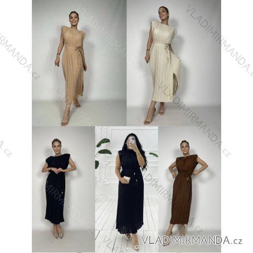 Langes, elegantes, ärmelloses Sommerkleid für Damen (XS/S/M Einheitsgröße) ITALIAN FASHION IMM25M35600