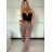 Elegante Hose mit Gürtel für Damen (S/M/L ONE SIZE) ITALIAN FASHION IM425057
