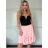 Kurzärmliges Sommer-Freizeitkleid für Damen (S/M/L EINHEITSGRÖSSE) ITALIAN FASHION IMWGB25022 -   dunkelrosa -   S / M