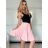 Kurzärmliges Sommer-Freizeitkleid für Damen (S/M/L EINHEITSGRÖSSE) ITALIAN FASHION IMWGB25022 -   dunkelrosa -   S / M