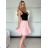 Kurzärmliges Sommer-Freizeitkleid für Damen (S/M/L EINHEITSGRÖSSE) ITALIAN FASHION IMWGB25022 -   dunkelrosa -   S / M