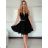 Kurzärmliges Sommer-Freizeitkleid für Damen (S/M/L EINHEITSGRÖSSE) ITALIAN FASHION IMWGB25022 -   dunkelrosa -   S / M