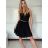 Kurzärmliges Sommer-Freizeitkleid für Damen (S/M/L EINHEITSGRÖSSE) ITALIAN FASHION IMWGB25022 -   dunkelrosa -   S / M