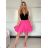 Kurzärmliges Sommer-Freizeitkleid für Damen (S/M/L EINHEITSGRÖSSE) ITALIAN FASHION IMWGB25022 -   dunkelrosa -   S / M