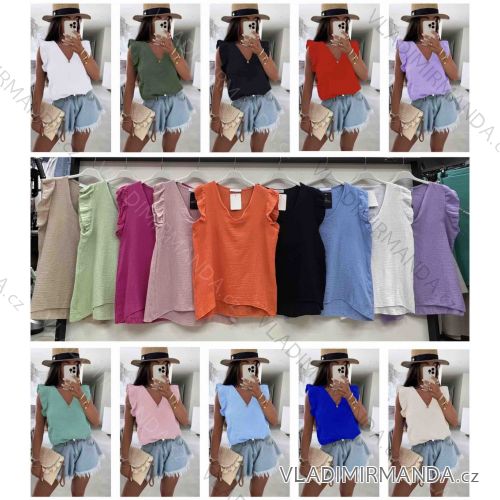 Kurzärmliges Sommer-Freizeitkleid für Damen (S/M/L EINHEITSGRÖSSE) ITALIAN FASHION IMWGB25022