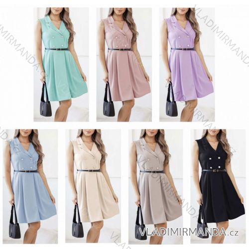 Kurzärmliges Sommer-Freizeitkleid für Damen (S/M/L EINHEITSGRÖSSE) ITALIAN FASHION IMWGB25022