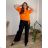 Tunika mit Anhänger Kurzarm Damen Übergröße (54/56/58 Einheitsgröße) ITALIAN FASHION IM425031