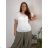 Ärmellose Jacke mit langen Ärmeln (uni sl) ITALIENISCHE Mode IMC17326 50/52 weiß