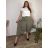 Weite elastische Sommerhose für Damen (56/58) ITALIAN FASHION IMSM24020 50/52 šedá tmavá