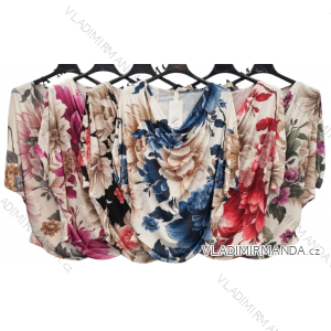 Langärmliges Sweatshirt mit Reißverschluss für Damen (S/M/L EINHEITSGRÖSSE) ITALIAN FASHION IMPLI2539762
