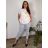 Elegante Hose mit Gürtel für Damen (S/M/L ONE SIZE) ITALIAN FASHION IM425057
