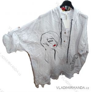 Übergroßer gestrickter Langarmpullover für Damen (S/M EINHEITSGRÖSSE) ITALIAN FASHION IMSN2416125